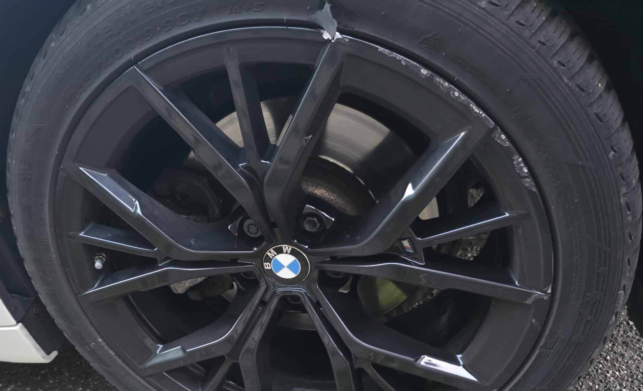 wheel repair grafenwöhr before curb rash repair